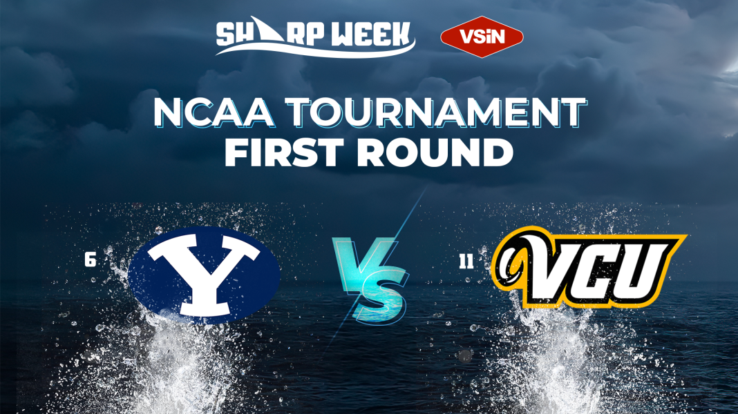 BYU Cougars vs. VCU Rams in the 2025 NCAA tournament.