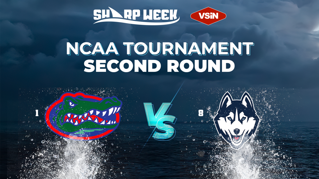 Florida Gators vs. UConn Huskies in the 2025 NCAA Tournament.