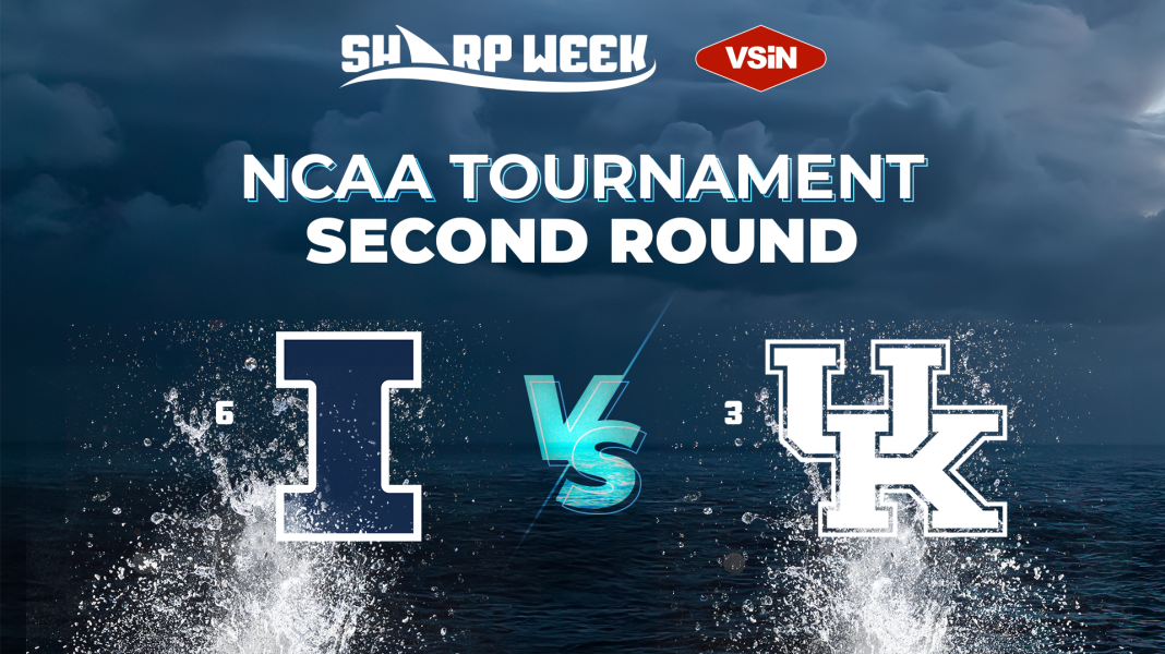 Illinois Fighting Illini vs. Kentucky Wildcats in the 2025 NCAA Tournament.